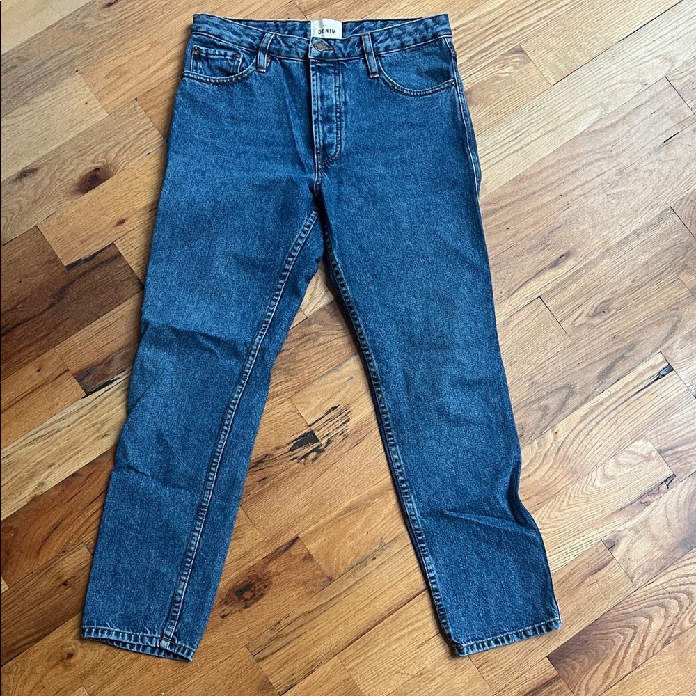 Sezane Indigo Straight Leg Jeans